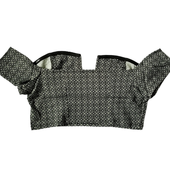 Free People Black & Green Brami Crop Top Medium - Picture 3 of 7